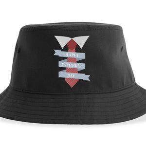 Happy Father's Day Tie Sustainable Bucket Hat