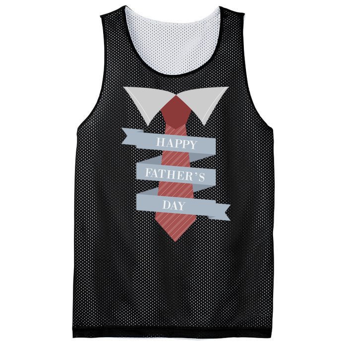 Happy Father's Day Tie Mesh Reversible Basketball Jersey Tank