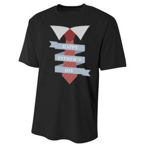 Happy Father's Day Tie Performance Sprint T-Shirt