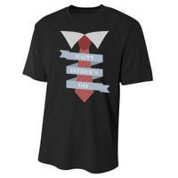 Happy Father's Day Tie Performance Sprint T-Shirt