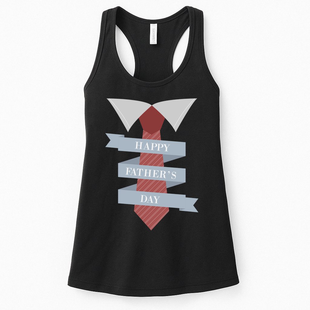 Happy Father's Day Tie Womens Tank Top