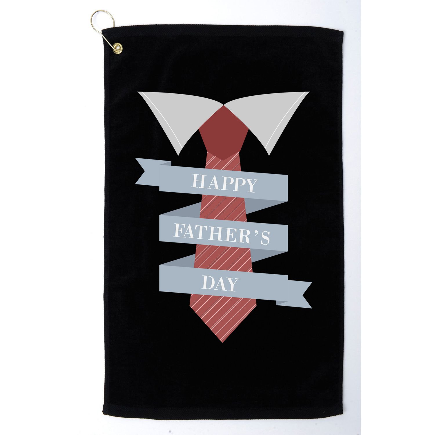 Happy Father's Day Tie Golf Towel