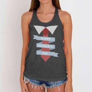 Happy Father's Day Tie Women's Knotted Racerback Tank