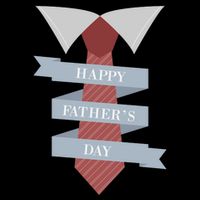 Happy Father's Day Tie Cropped Pullover Crew