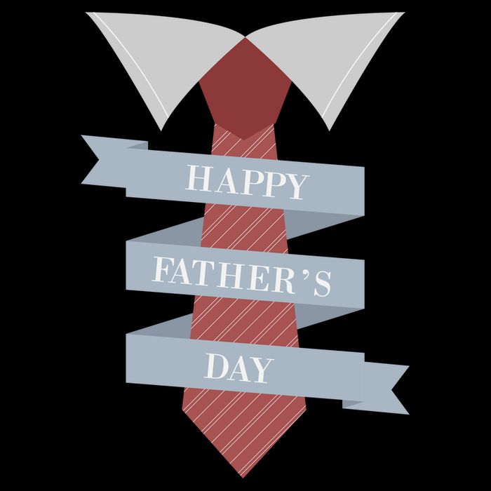 Happy Father's Day Tie Cropped Pullover Crew