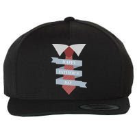 Happy Father's Day Tie Wool Snapback Cap