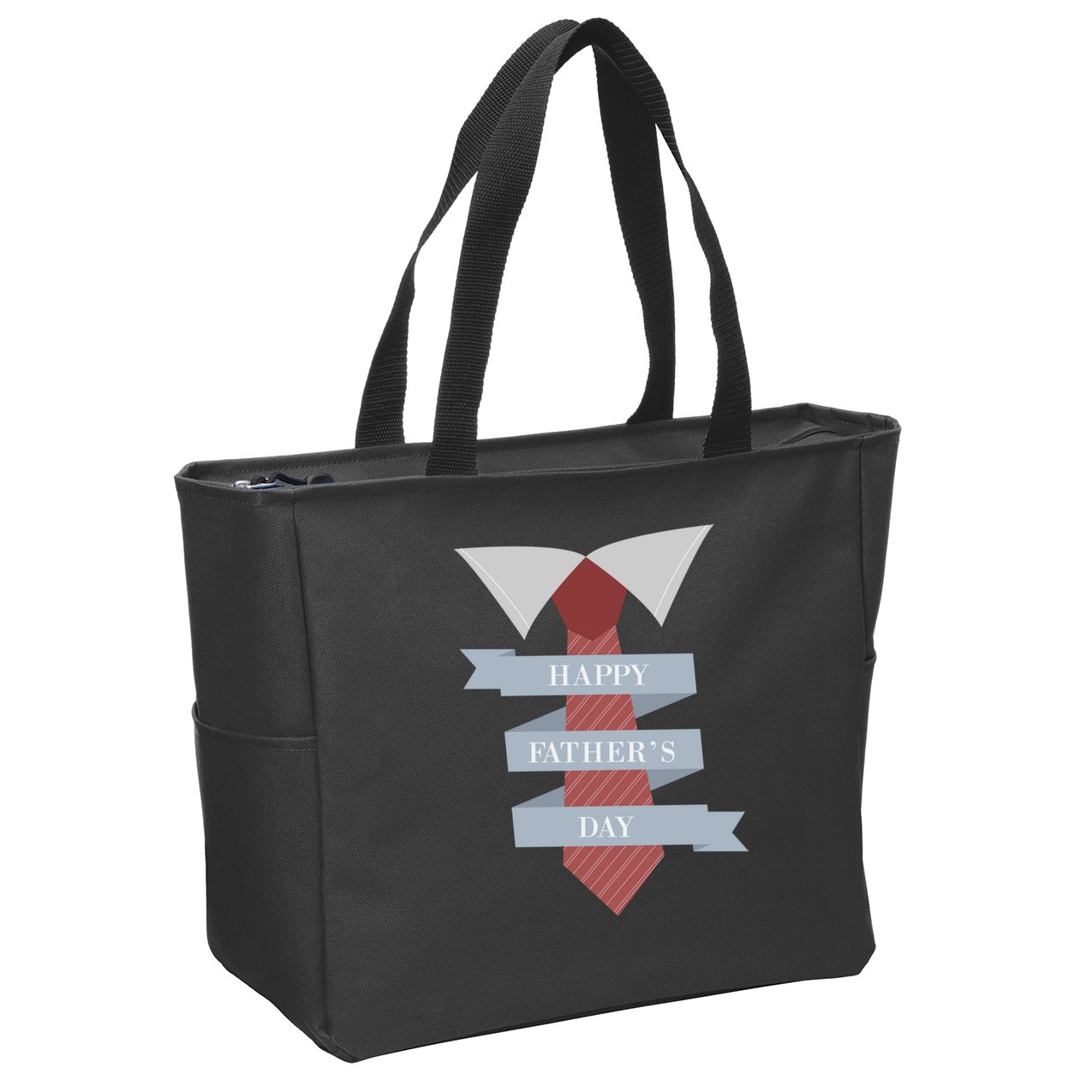 Happy Father's Day Tie Zip Tote Bag