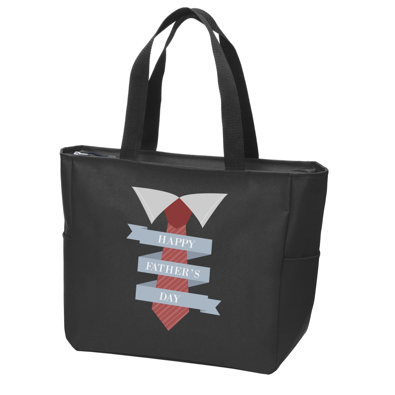 Happy Father's Day Tie Zip Tote Bag