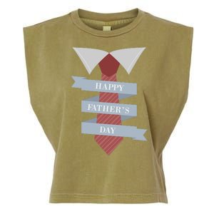 Happy Father's Day Tie Garment-Dyed Women's Muscle Tee