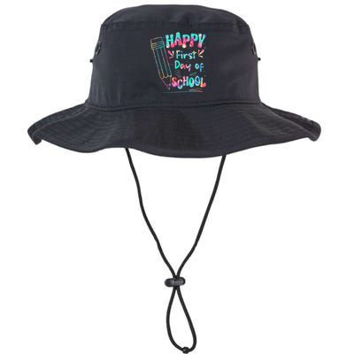 Happy First Day Of School Summers Out For School Kids Legacy Cool Fit Booney Bucket Hat