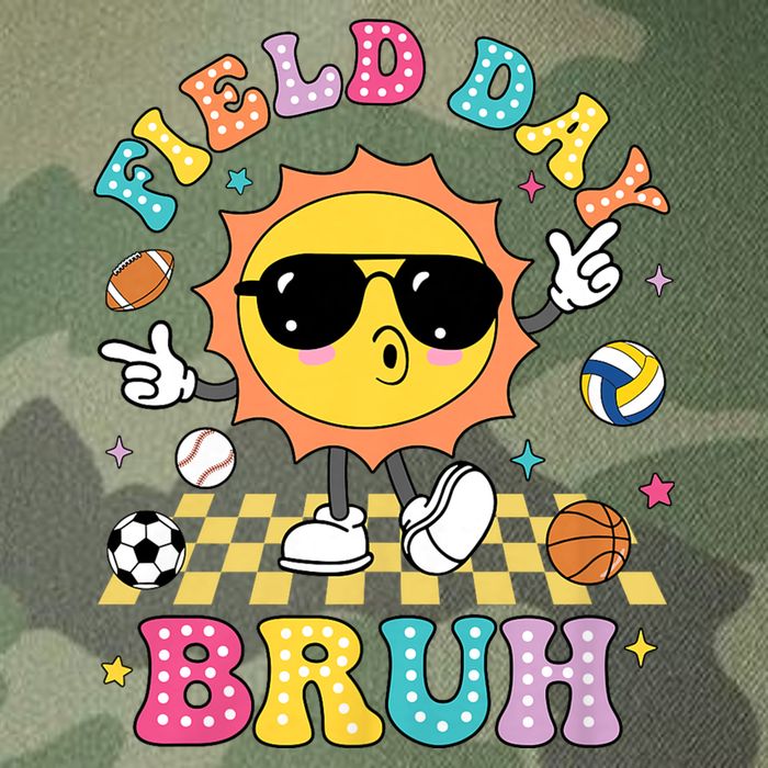 Happy Field Day 2025 Bruh Let The Games Begin Field Trip Legacy Tie Dye Trucker Hat