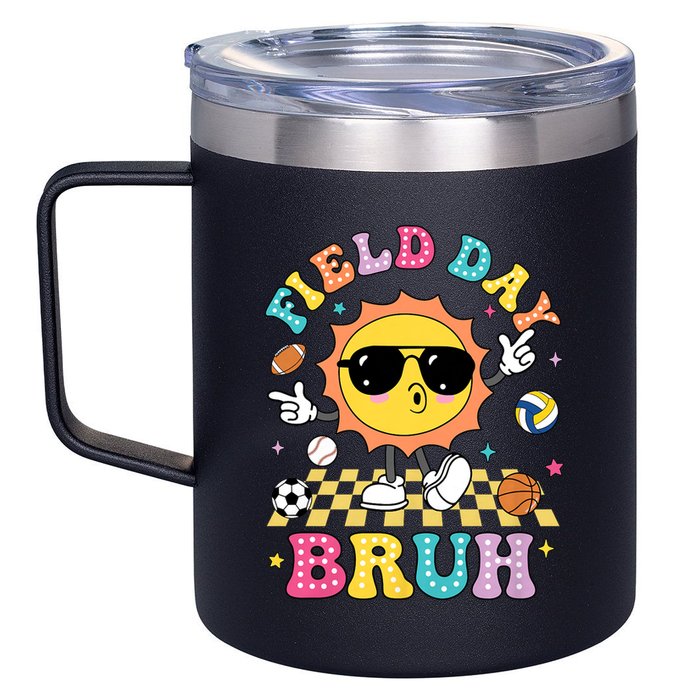 Happy Field Day 2025 Bruh Let The Games Begin Field Trip 12oz Stainless Steel Coffee Mug