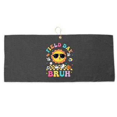 Happy Field Day 2025 Bruh Let The Games Begin Field Trip Large Microfiber Waffle Golf Towel