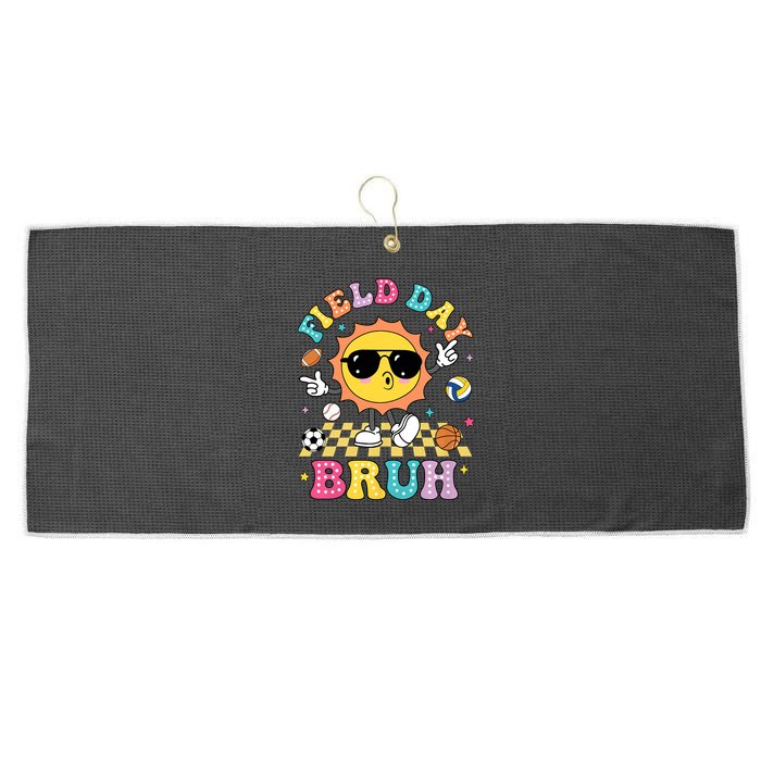 Happy Field Day 2025 Bruh Let The Games Begin Field Trip Large Microfiber Waffle Golf Towel