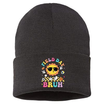 Happy Field Day 2025 Bruh Let The Games Begin Field Trip Sustainable Knit Beanie
