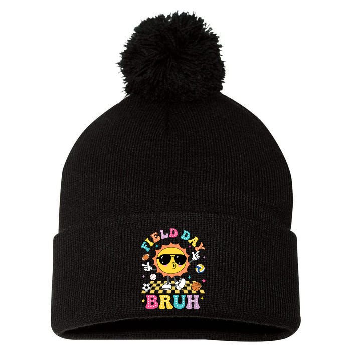 Happy Field Day 2025 Bruh Let The Games Begin Field Trip Pom Pom 12in Knit Beanie