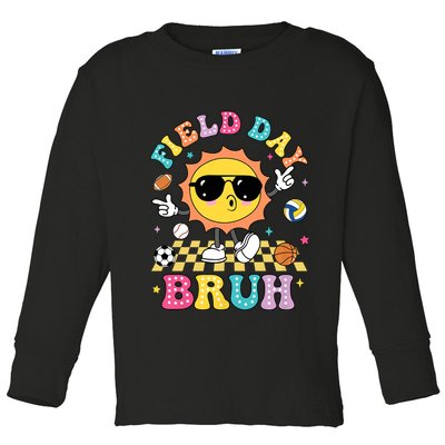 Happy Field Day 2025 Bruh Let The Games Begin Field Trip Toddler Long Sleeve Shirt
