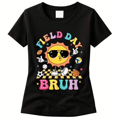 Happy Field Day 2025 Bruh Let The Games Begin Field Trip Womens T-Shirt