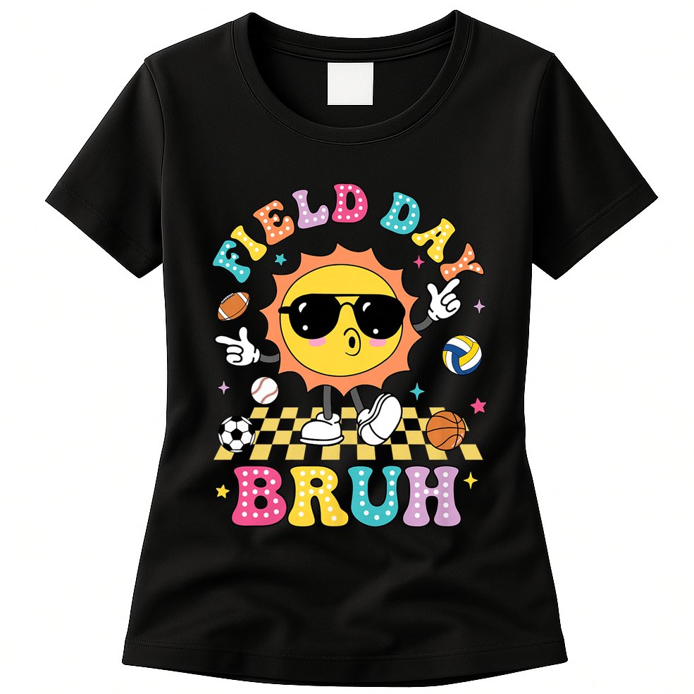 Happy Field Day 2025 Bruh Let The Games Begin Field Trip Womens T-Shirt