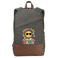 Happy Field Day 2025 Bruh Let The Games Begin Field Trip Cotton Canvas Backpack