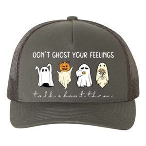 Halloween Funny Dont Ghost Your Feelings Talk About Them Gift Yupoong Adult 5-Panel Trucker Hat