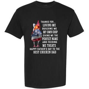 Happy FatherS Day To The Best Chicken Dad Garment-Dyed Heavyweight T-Shirt