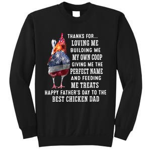 Happy FatherS Day To The Best Chicken Dad Sweatshirt