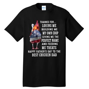 Happy FatherS Day To The Best Chicken Dad Tall T-Shirt