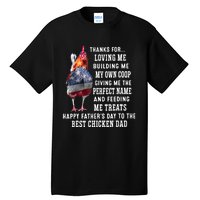 Happy FatherS Day To The Best Chicken Dad Tall T-Shirt