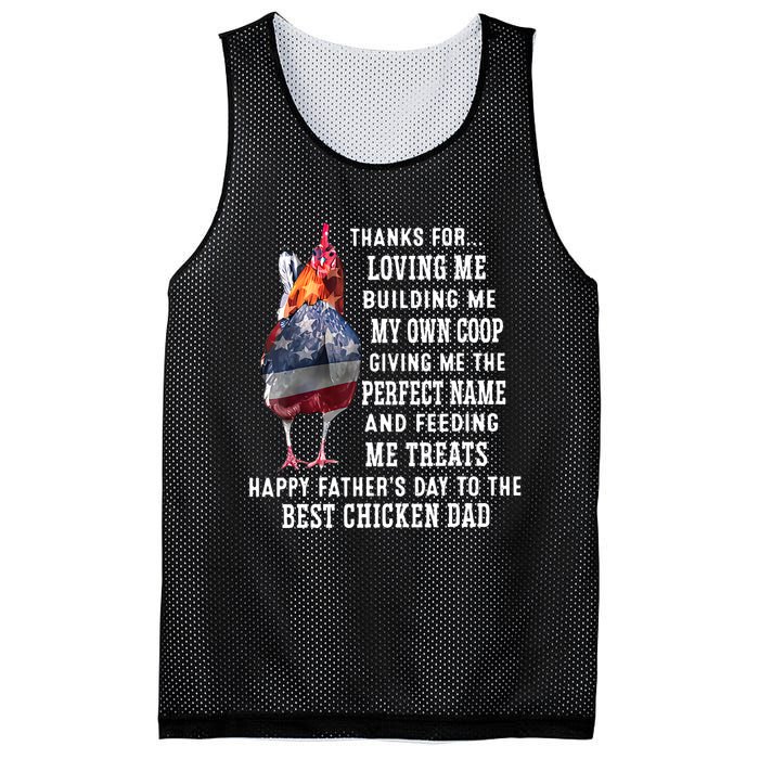 Happy FatherS Day To The Best Chicken Dad Mesh Reversible Basketball Jersey Tank