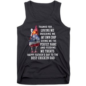 Happy FatherS Day To The Best Chicken Dad Tank Top