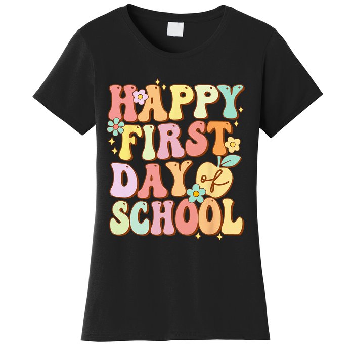 Happy First Day Of School Teachers Back To School Women's T-Shirt