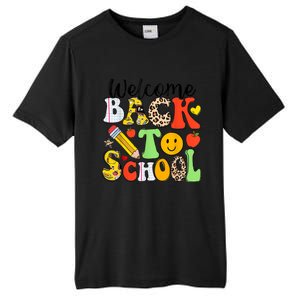 Happy First Day Of School Back To School Excitement Starting Strong School Ad Tall Fusion ChromaSoft Performance T-Shirt