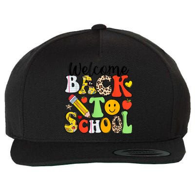 Happy First Day Of School Back To School Excitement Starting Strong School Ad Wool Snapback Cap