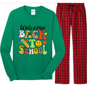 Happy First Day Of School Back To School Excitement Starting Strong School Ad Long Sleeve Pajama Set