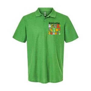 Happy First Day Of School Back To School Excitement Starting Strong School Ad Softstyle Adult Sport Polo