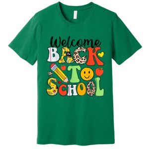 Happy First Day Of School Back To School Excitement Starting Strong School Ad Premium T-Shirt