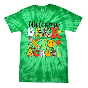 Happy First Day Of School Back To School Excitement Starting Strong School Ad Tie-Dye T-Shirt