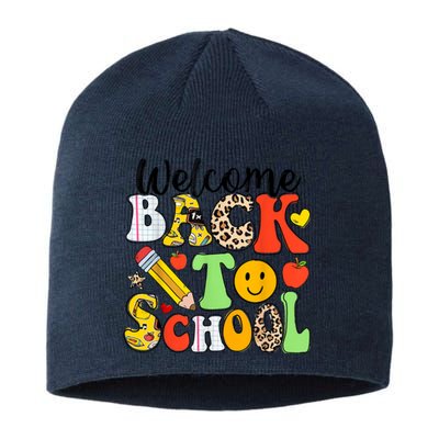 Happy First Day Of School Back To School Excitement Starting Strong School Ad Sustainable Beanie