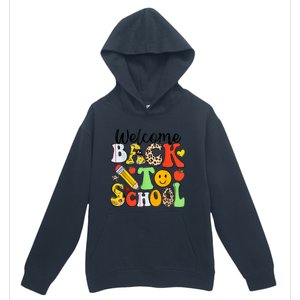 Happy First Day Of School Back To School Excitement Starting Strong School Ad Urban Pullover Hoodie