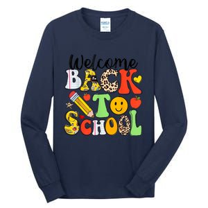 Happy First Day Of School Back To School Excitement Starting Strong School Ad Tall Long Sleeve T-Shirt