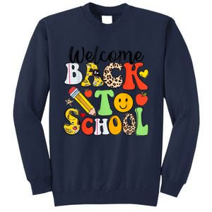 Happy First Day Of School Back To School Excitement Starting Strong School Ad Tall Sweatshirt