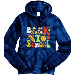 Happy First Day Of School Back To School Excitement Starting Strong School Ad Tie Dye Hoodie