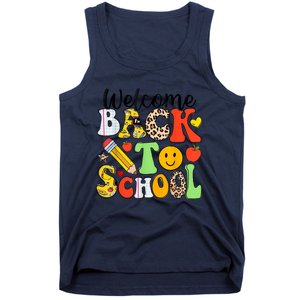 Happy First Day Of School Back To School Excitement Starting Strong School Ad Tank Top