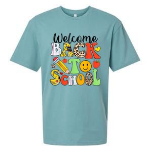 Happy First Day Of School Back To School Excitement Starting Strong School Ad Sueded Cloud Jersey T-Shirt