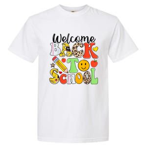 Happy First Day Of School Back To School Excitement Starting Strong School Ad Garment-Dyed Heavyweight T-Shirt