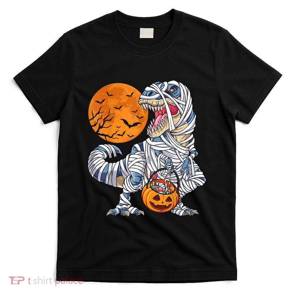 Halloween For Dinosaur T Rex Mummy Pumpkin Long Sleeve T-Shirt