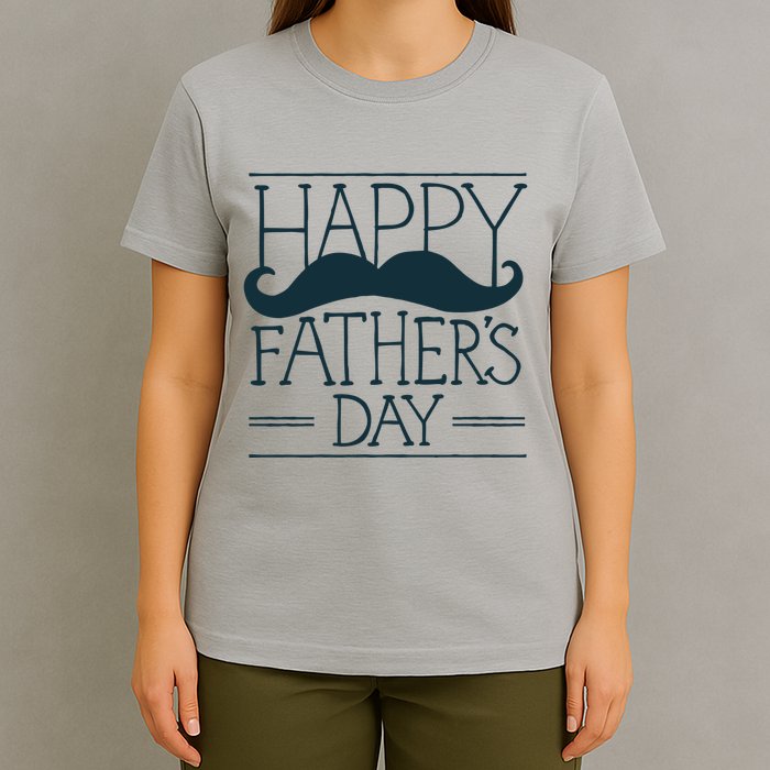 Happy Father's Day Mustache Gift T-Shirt