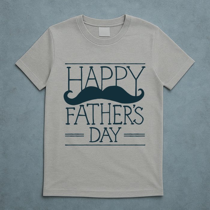 Happy Father's Day Mustache Gift T-Shirt