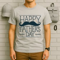 Happy Father's Day Mustache Gift T-Shirt